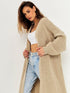 'Kaelis' Full Length Knit Cardigan - Celes Fashion